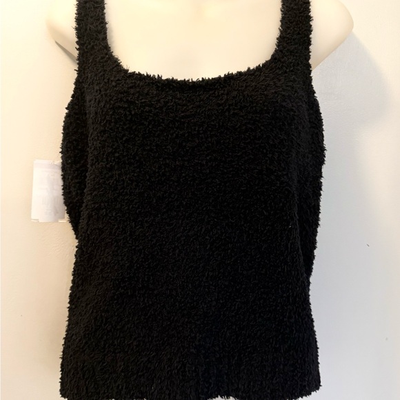 SKIMS NWT Black Onyx bouclé knit stretchy tank 2X 3X 16 18 XXL Soft Snuggly - Picture 3 of 4